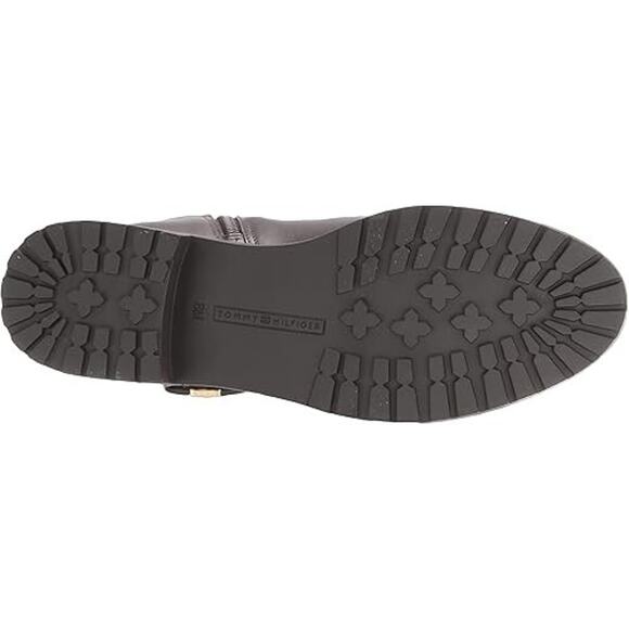 Tommy Hilfiger Women's Felvia Lug Bottom Riding Boots, Espresso Size 8M - Picture 5 of 6